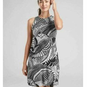 Athleta Monochrome Swirl Mini Dress